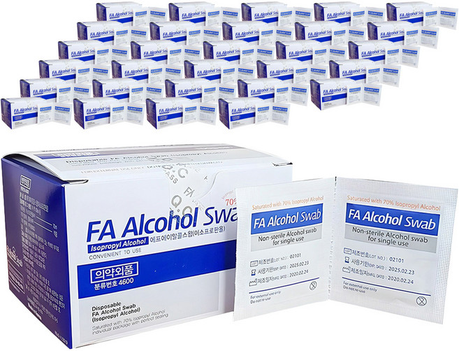 에프에이 알콜 스왑, 100개입, 50개