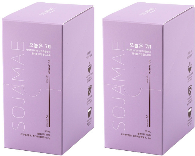 소자매 오늘은 7월 콜드브루 더치커피, 30ml, 10개입, 2개