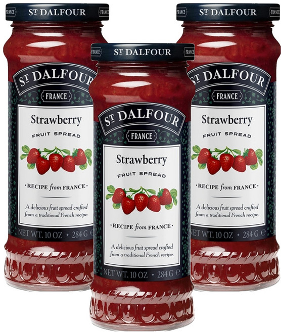 샹달프 딸기잼, 284g, 3개