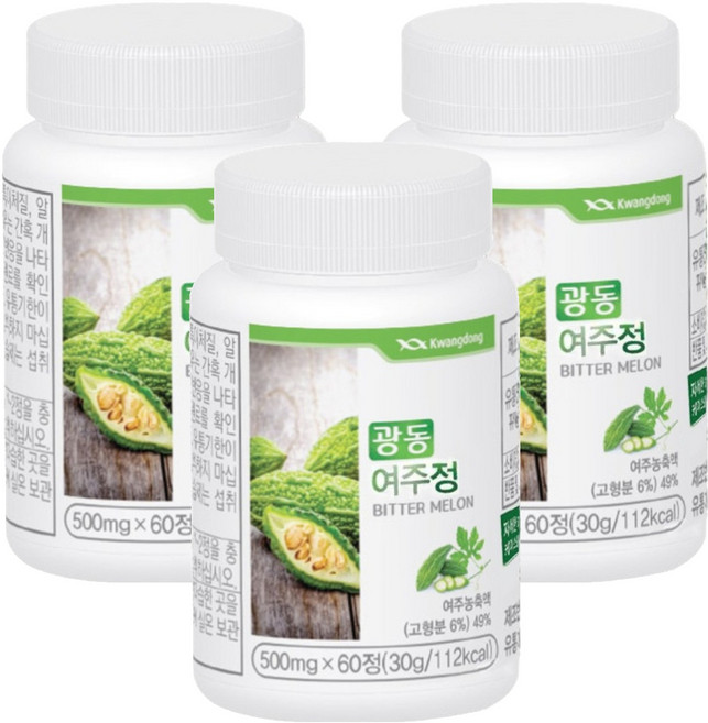 광동 여주정 30g, 60정, 3개