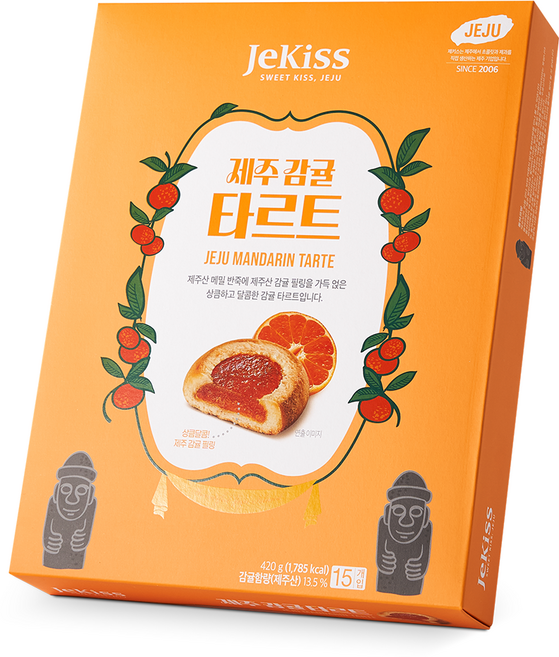 제키스 제주 감귤 타르트, 420g, 1개