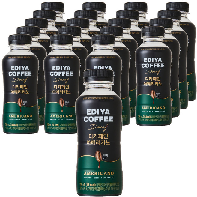 이디야 디카페인 아메리카노, 20개, 350ml