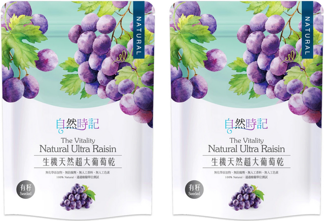 Nature Time 自然時記 超大有籽葡萄乾, 200g, 2包