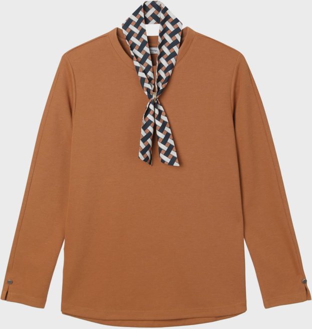 마인드브릿지 여성용 PC 변형 조직 티셔츠 + 스카프 세트 MUTS6203