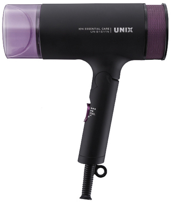 유닉스 바이메탈 1700W 접이식 헤어 드라이기 UN-B1611N, 바이올렛
