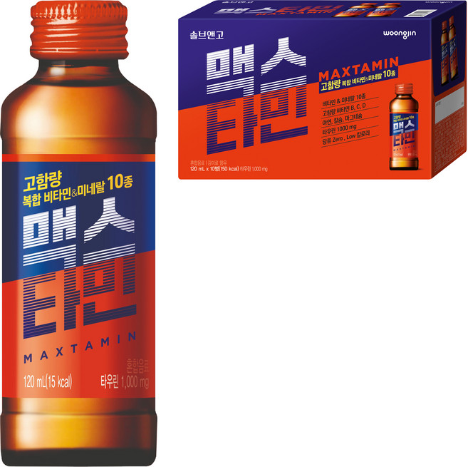 솔브앤고 맥스타민, 120ml, 10개입