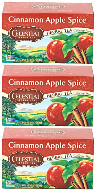 셀레셜시즈닝스 시나몬 애플 스파이스 티, 2.4g, 20개입, 3개