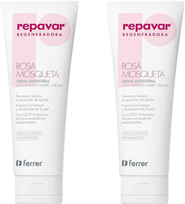 repavar 玫瑰果油乳霜, 125ml, 2條