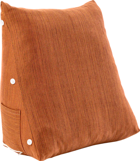 JINDACHI 金大器 組合式簡約立體三角靠墊枕 含頸枕, 焦糖橘