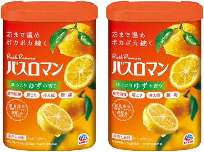 바스로망 입욕제 유자, 600g, 2개