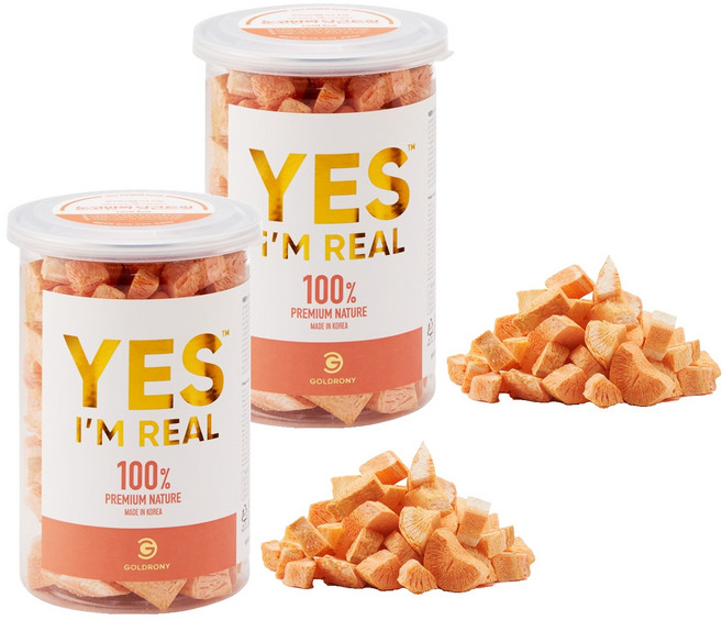골드로니 예스아임리얼 눈코반짝 강아지 간식, 당근, 35g, 2개