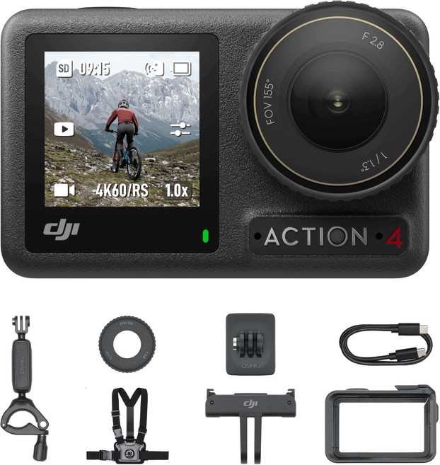 DJI 오즈모 액션 4 액션캠 모터사이클 산악 사이클링 콤보 세트