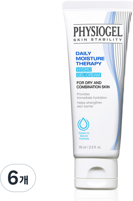PHYSIOGEL 潔美淨 每日保濕修護水凝霜, 70ml, 6個
