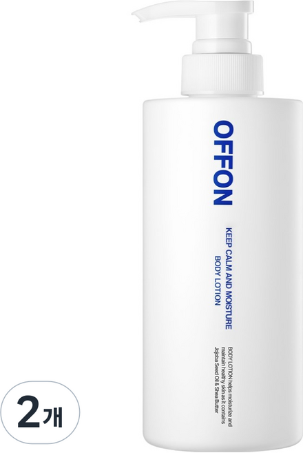 오프온 킴 캄 앤드 모이스처 바디로션 플로럴 머스크향, 500ml, 2개