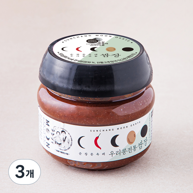 순창문옥례식품 우리콩 전통 쌈장, 500g, 3개