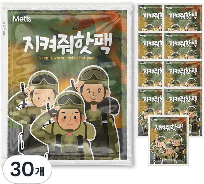 Metis 지켜줘 핫팩 포켓용 140g, 30개