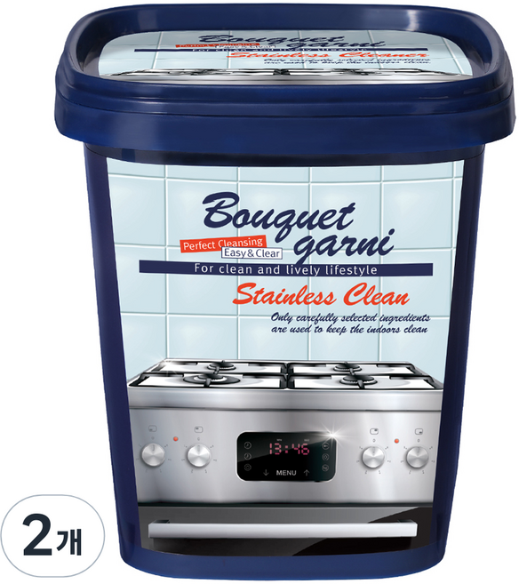 부케가르니 스테인리스 찌든때 지우개 클리너, 500g, 2개