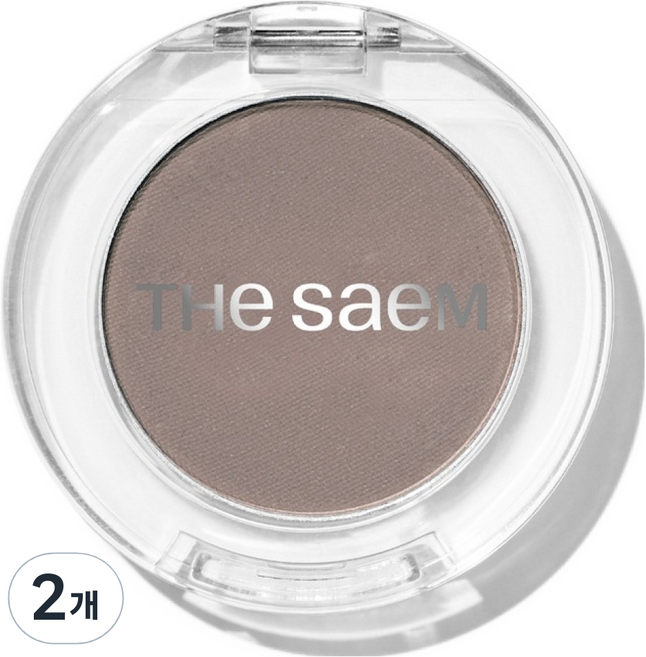 더샘 샘물 싱글 매트 섀도우, BR01 고능소비 애쉬, 2개