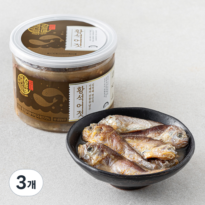 김정배명인 황석어젓, 500g, 3개