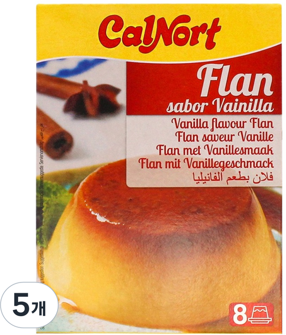 칼노트 플란 푸딩믹스, 130g, 5개