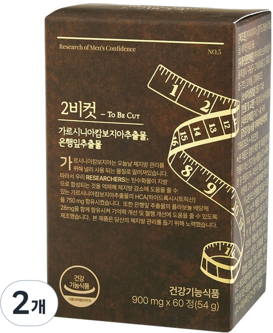 투비컷 가르시니아캄보지아추출물 54g, 60정, 2개