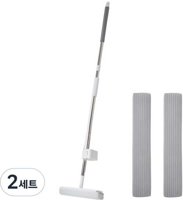 코멧 3세대 180도 펄프청소기 밀대걸레+리필패드 1장, 2세트