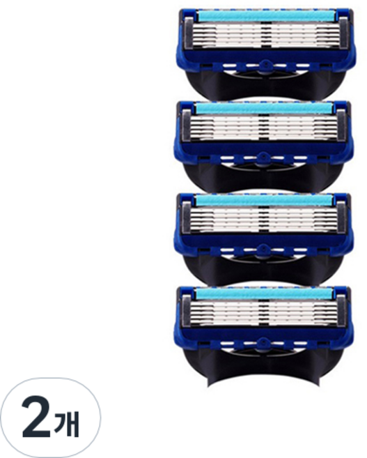 큐지오 질레트 호환용 프리미엄 면도날, 4개입, 2개