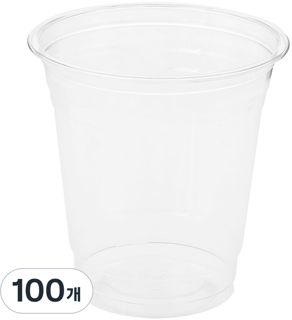 탐사 투명 PET 아이스컵 (국내 생산), 360ml, 100개