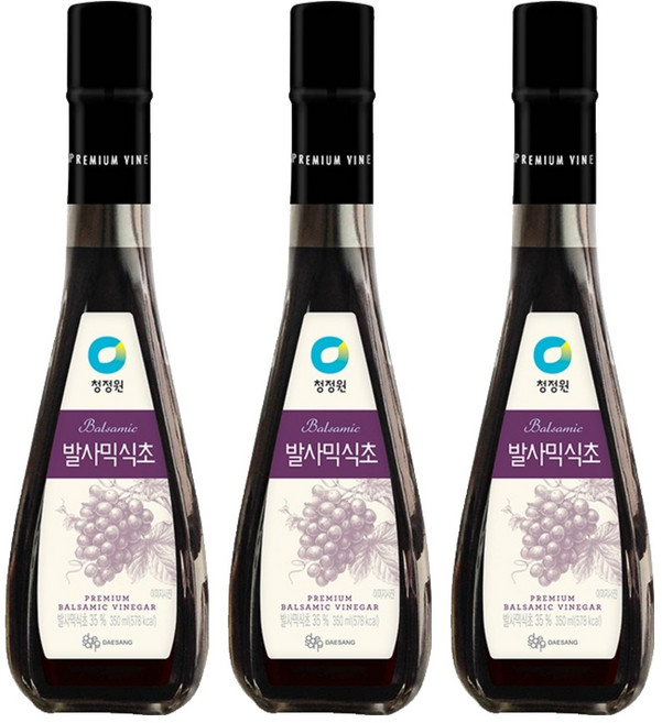 청정원 발사믹식초, 350ml, 3개