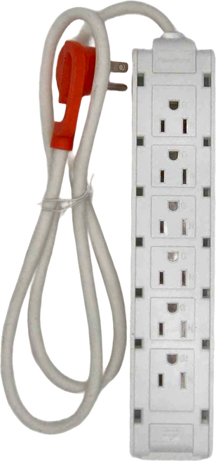 PowerSync 群加 1開12插抗搖擺延長用電源線組 TSCS9010 24.8 x 4.85 x 2.4cm 270g, 白色, 1組, 1m