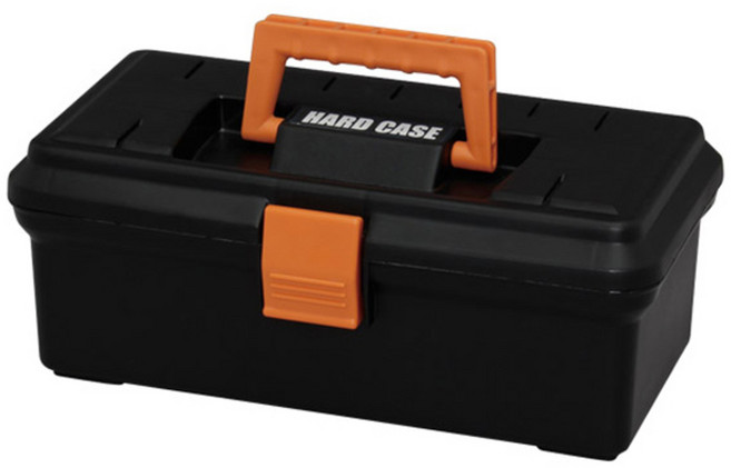 아이리스 하드 케이스 350 공구함 에코 블랙 오렌지, 1개