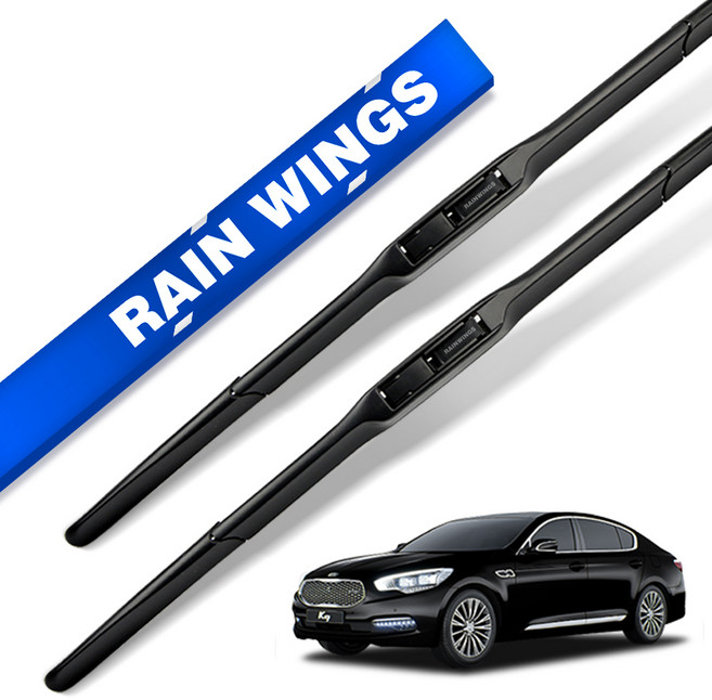 RAIN WINGS 車用混合式雨刷 駕駛座 + 副駕駛座 套組, 起亞 K9/The New K9 2012年~2018年4月
