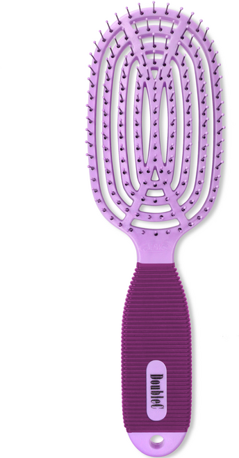 뉴웨이 헤어브러쉬 더블씨, Purple, 1개