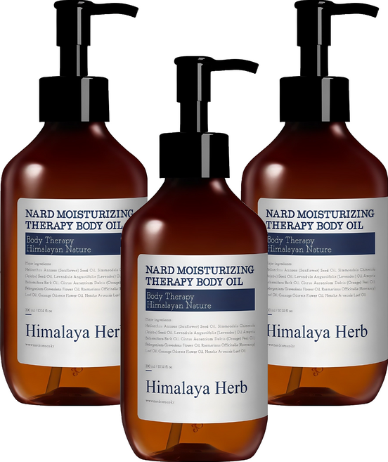 나드 고보습 테라피 바디오일, 300ml, 3개