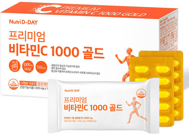 뉴트리디데이 프리미엄 비타민C 1000 골드, 150정, 1개