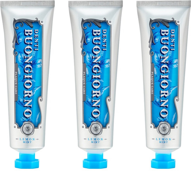 덴티본조르노 치석케어치약 레몬민트향, 100g, 3개