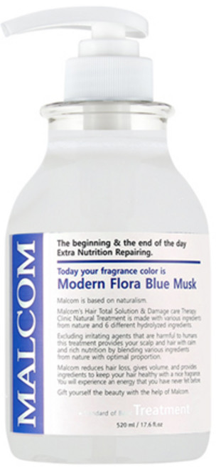 말콤 모던 플로라 블루머스크 헤어 트리트먼트, 520ml, 1개