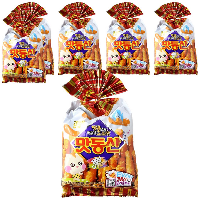 해태제과 맛동산, 70g, 6개