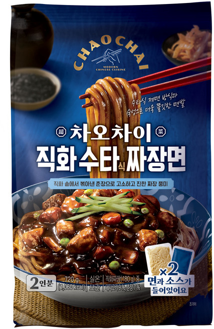 차오차이 직화 수타식 짜장면 720g 2인분, 1개