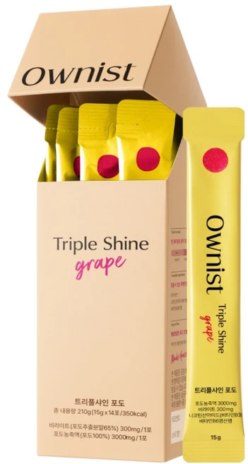 오니스트 트리플샤인 포도, 14회분, 1박스 - 쿠팡