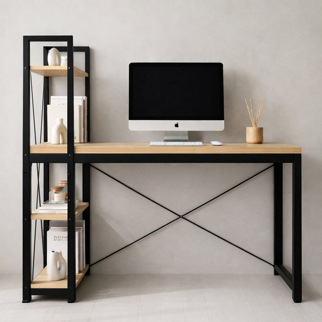 코멧 컴퓨터 책상 1260, 블랙