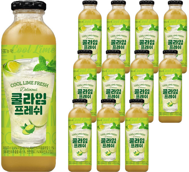 다농원 쿨라임 프레쉬, 600g, 12개