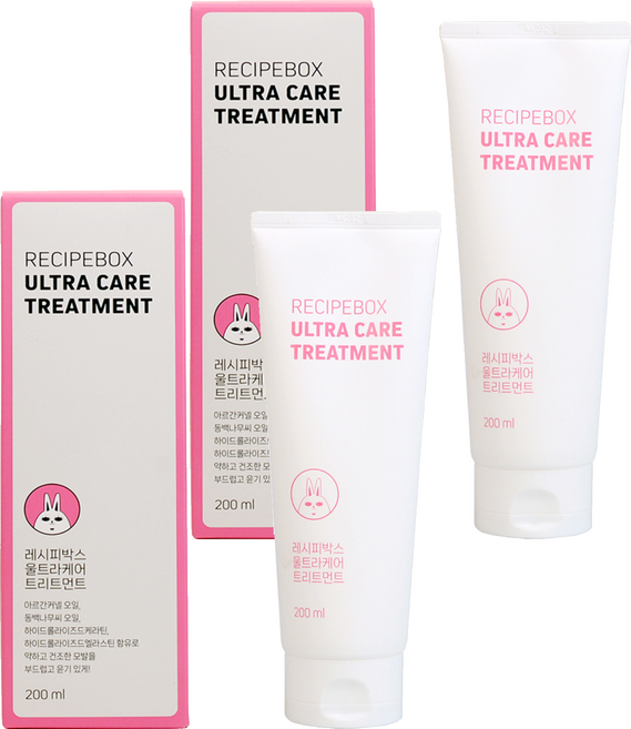 레시피박스 울트라케어 트리트먼트, 200ml, 2개
