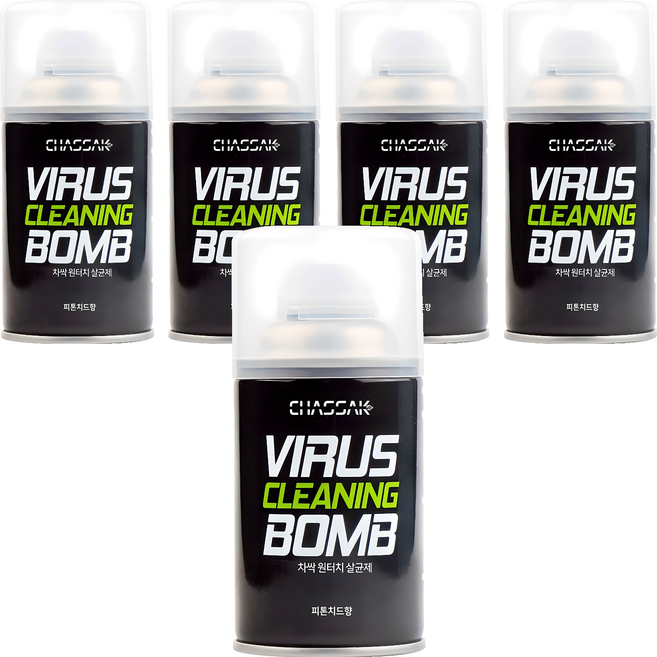 차싹 원터치 살균 탈취제 피톤치드향, 112g, 5개