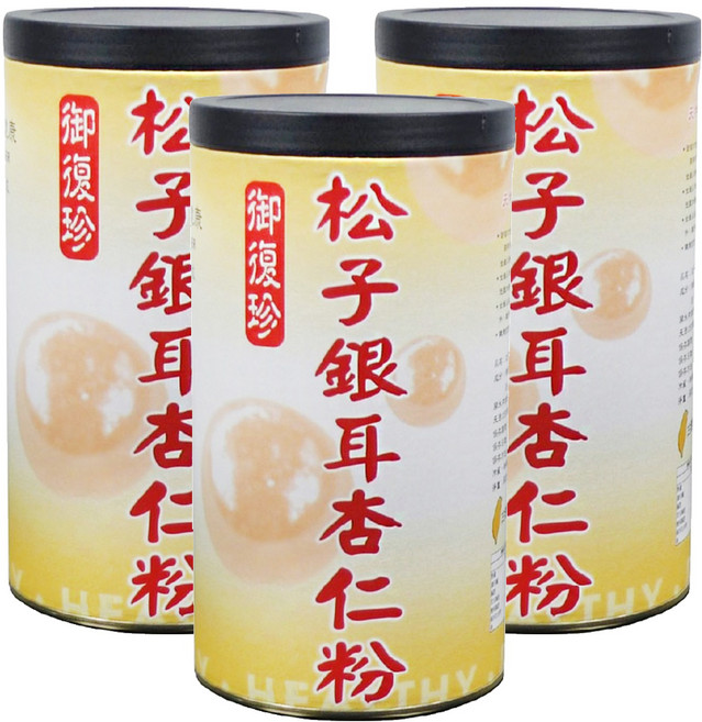 御復珍 松子銀耳杏仁 純素食, 600g, 3罐