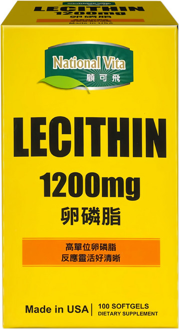 National Vita 顧可飛 卵磷脂軟膠囊 1200mg