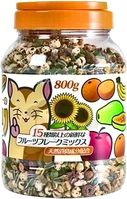 PetBest 倉鼠的大補帖 綜合水果, 1罐, 800g