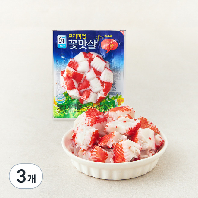 대림선 프리미엄 꽃맛살, 130g, 3개