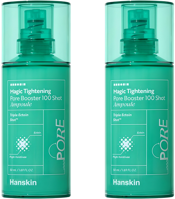 한스킨 매직 타이트닝 모공 부스터 100 샷 앰플, 50ml, 2개
