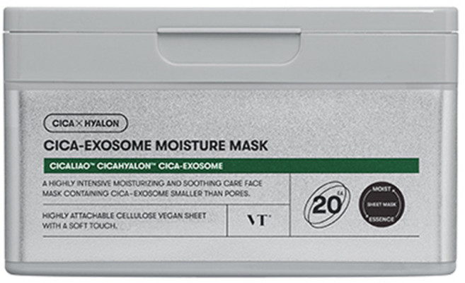 브이티코스메틱 시카 엑소좀 모이스처 마스크, 20개입, 1개